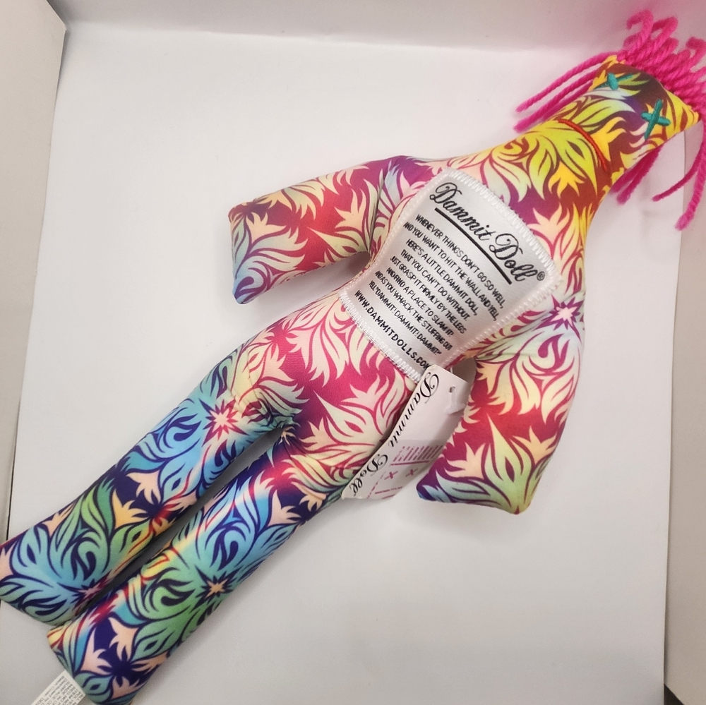 Multicolor Pattern Stress Relief Plush